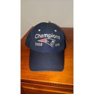 VTG New England Patriots Hat 2003 AFC Champs Adjustable New